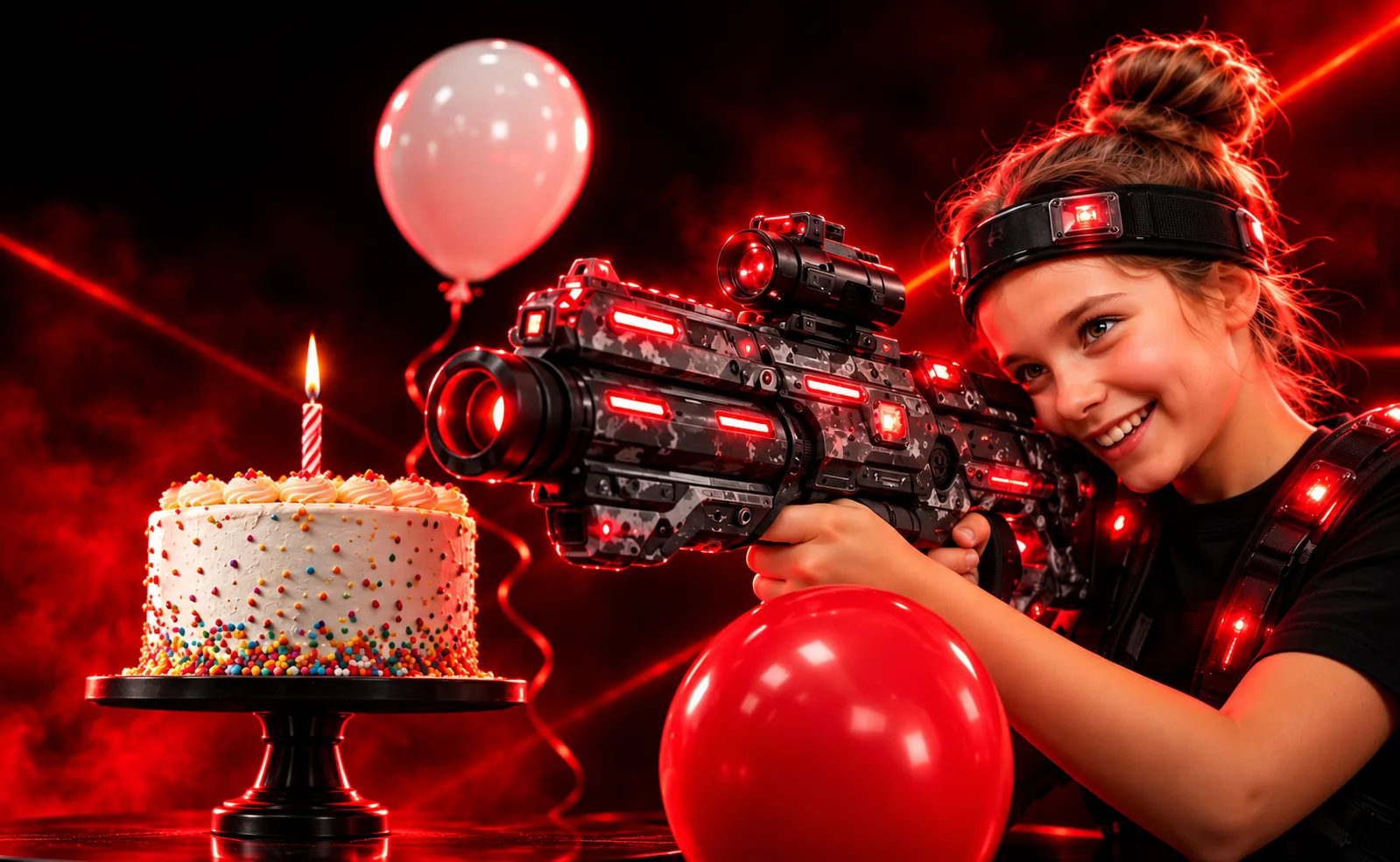 Laser tag birthday party at HAVOC